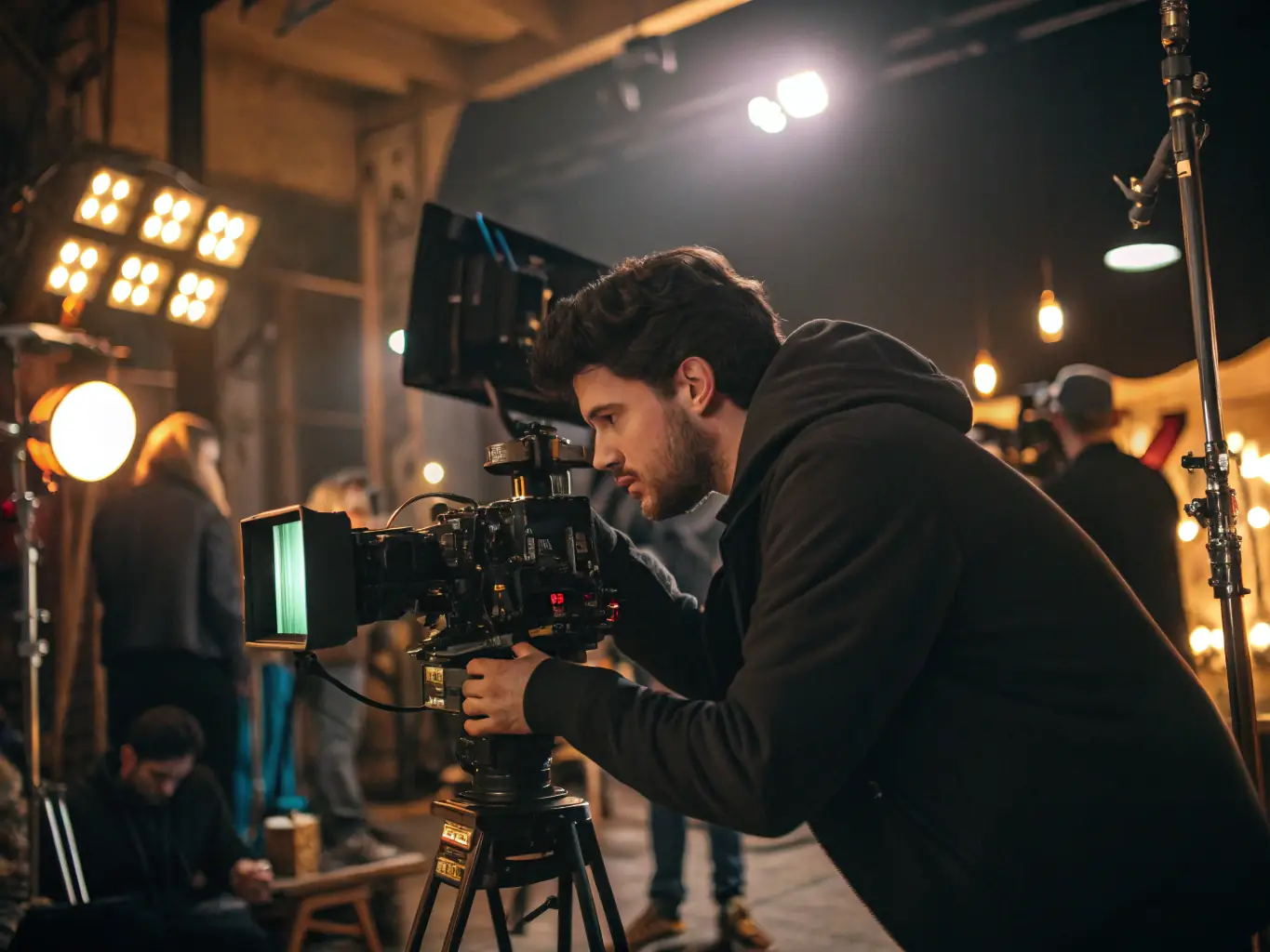 A still from an audiovisual creation supported by ASSOCIATION EM PROD, featuring a short film or music video with innovative visuals and storytelling, showcasing the talent of emerging filmmakers and video artists.