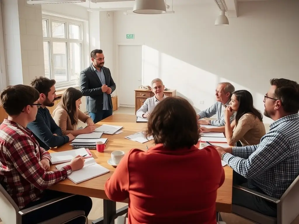 A photograph capturing a writer during a writing workshop facilitated by ASSOCIATION EM PROD, highlighting the collaborative and supportive environment for literary artists.